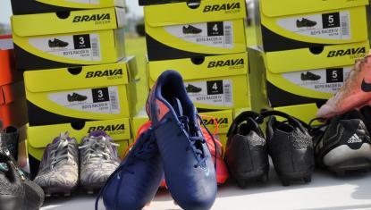 Free cleats for attendees at Play It Forward